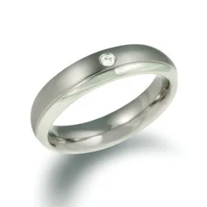 0130-11 Boccia Titanium Ring