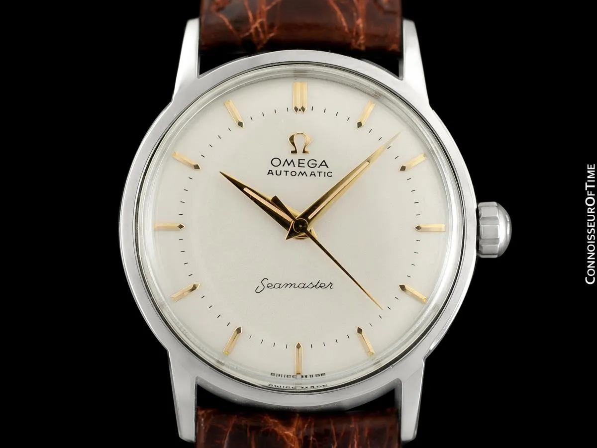 1958 Omega Seamaster Mens Unisex Vintage Automatic Watch - Stainless Steel