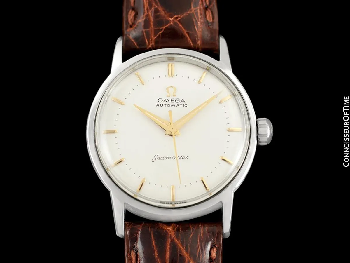 1958 Omega Seamaster Mens Unisex Vintage Automatic Watch - Stainless Steel