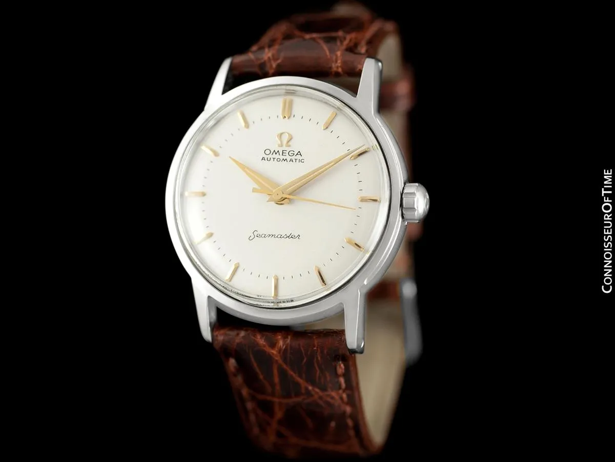 1958 Omega Seamaster Mens Unisex Vintage Automatic Watch - Stainless Steel