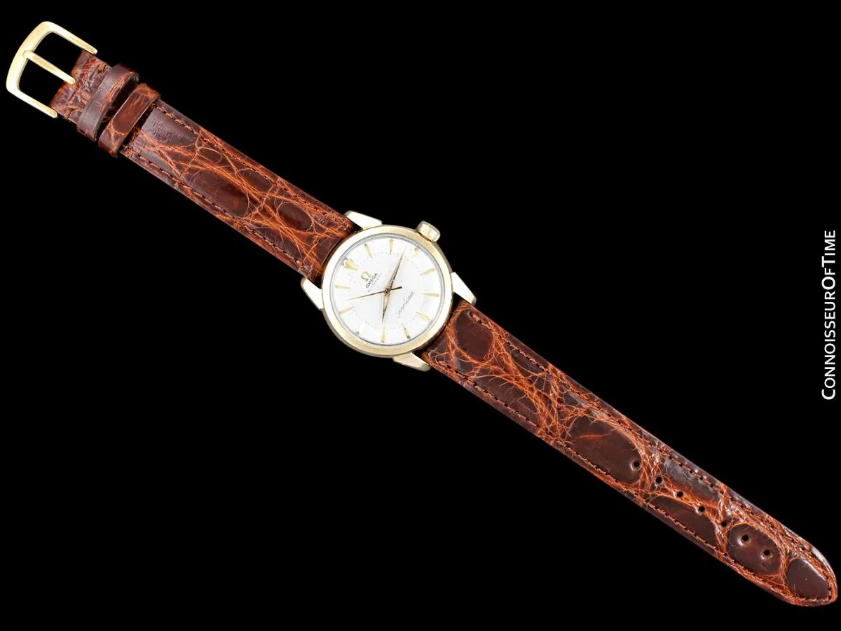 1959 Omega Vintage Midsize Mens 31.5mm Seamaster, Automatic - 14K Gold Filled