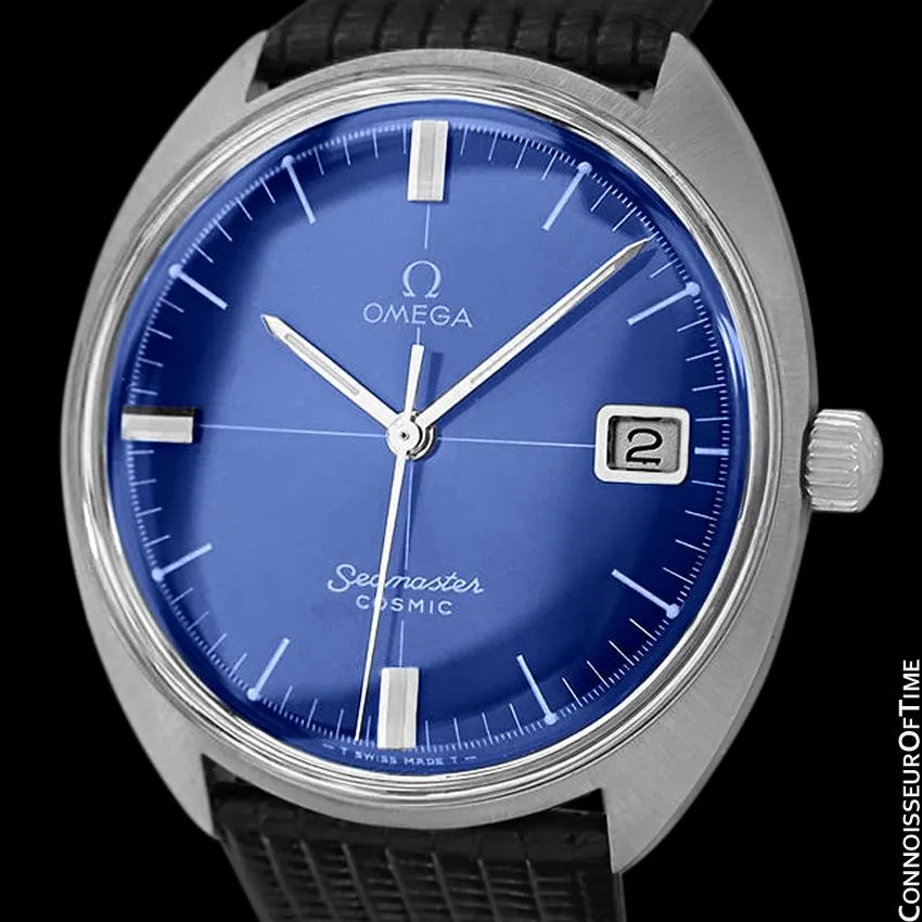 1960's Omega Vintage Mens Seamaster Cosmic Retro Handwound Watch - Stainless Steel