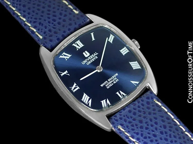 1960's Universal Geneve White Shadow Microtor Watch, Automatic - Stainless Steel