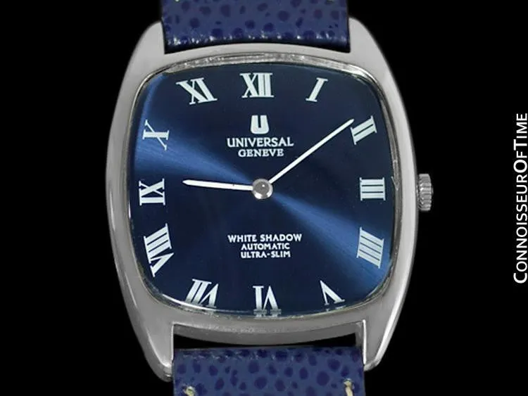 1960's Universal Geneve White Shadow Microtor Watch, Automatic - Stainless Steel