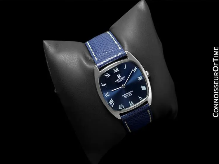 1960's Universal Geneve White Shadow Microtor Watch, Automatic - Stainless Steel