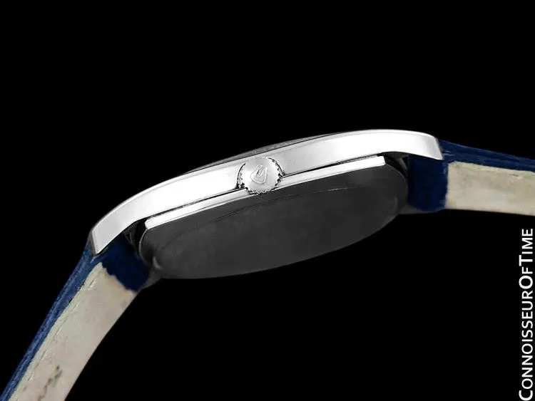 1960's Universal Geneve White Shadow Microtor Watch, Automatic - Stainless Steel