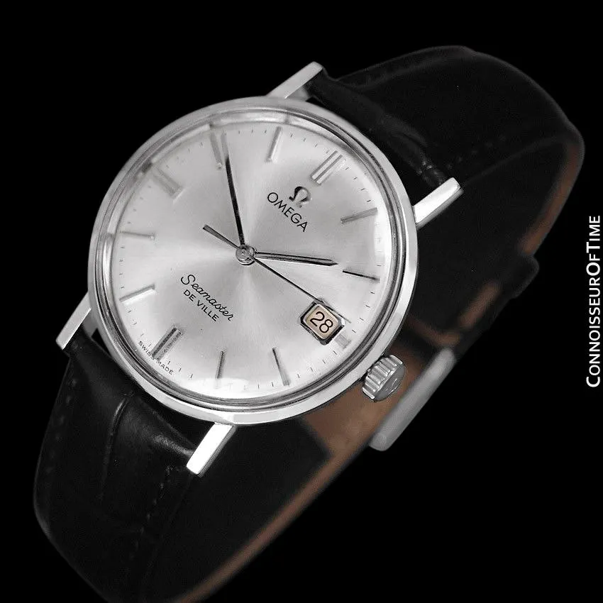 1961 Omega Seamaster Vintage Mens Handwound Watch with Date - Stainless Steel