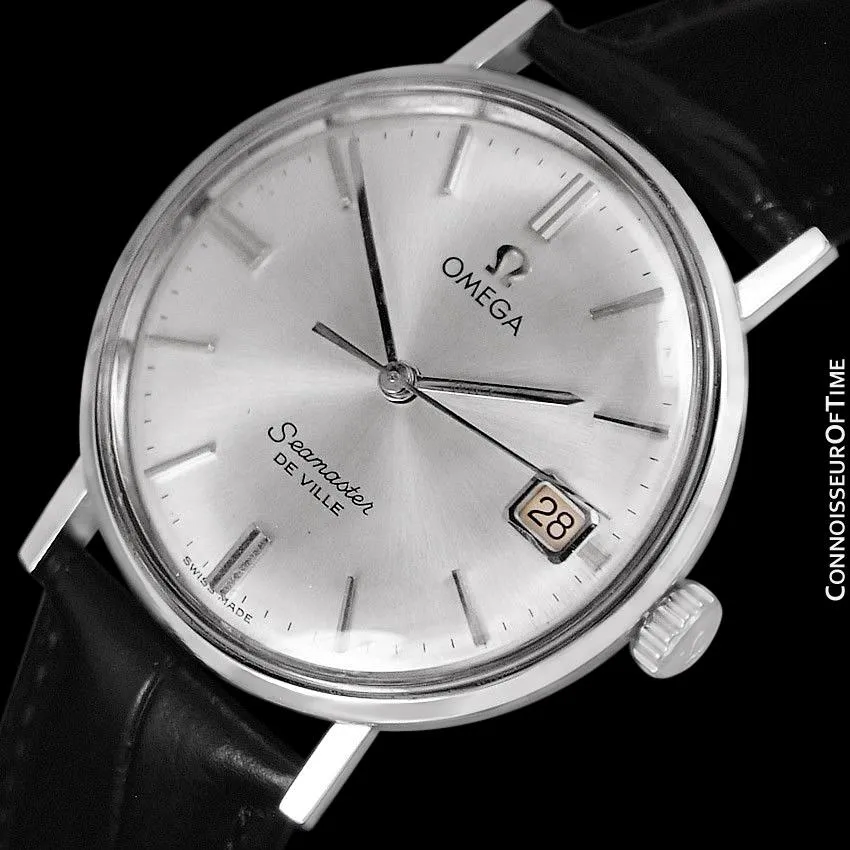1961 Omega Seamaster Vintage Mens Handwound Watch with Date - Stainless Steel
