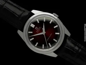1962 Omega Seamaster Vintage Mens Automatic Cal. 552 Wine Vignette Dial Watch - Stainless Steel