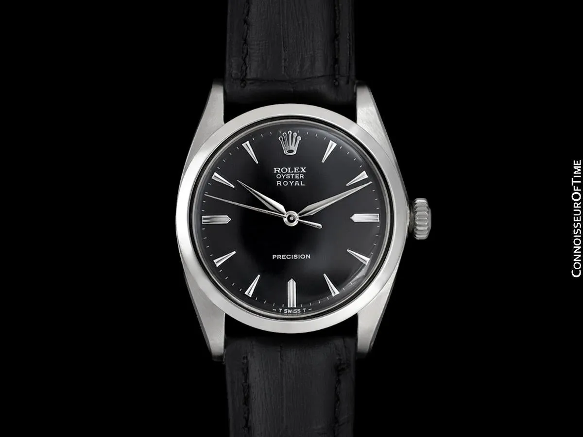 1962 Rolex Oyster Royal Classic Vintage Mens Handwound Watch - Stainless Steel