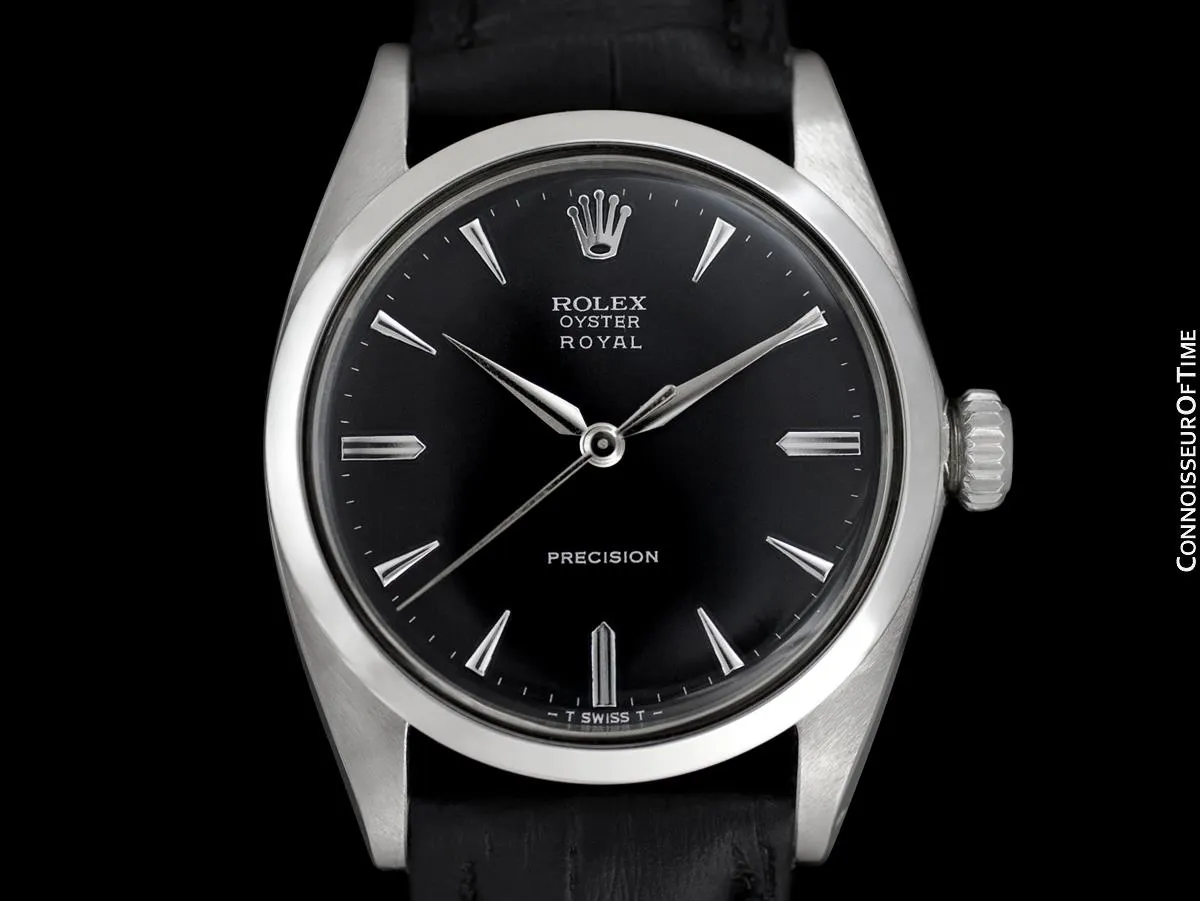 1962 Rolex Oyster Royal Classic Vintage Mens Handwound Watch - Stainless Steel