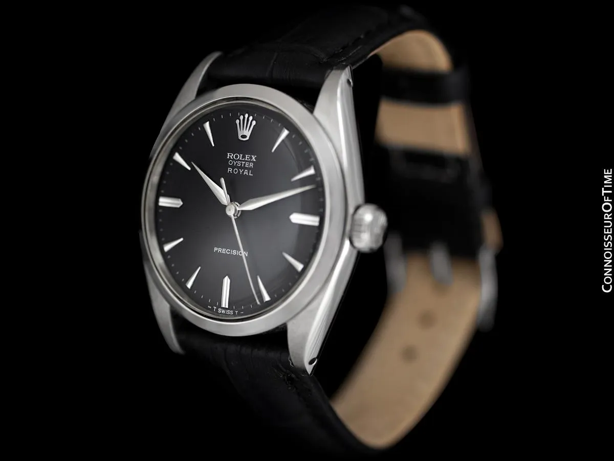 1962 Rolex Oyster Royal Classic Vintage Mens Handwound Watch - Stainless Steel
