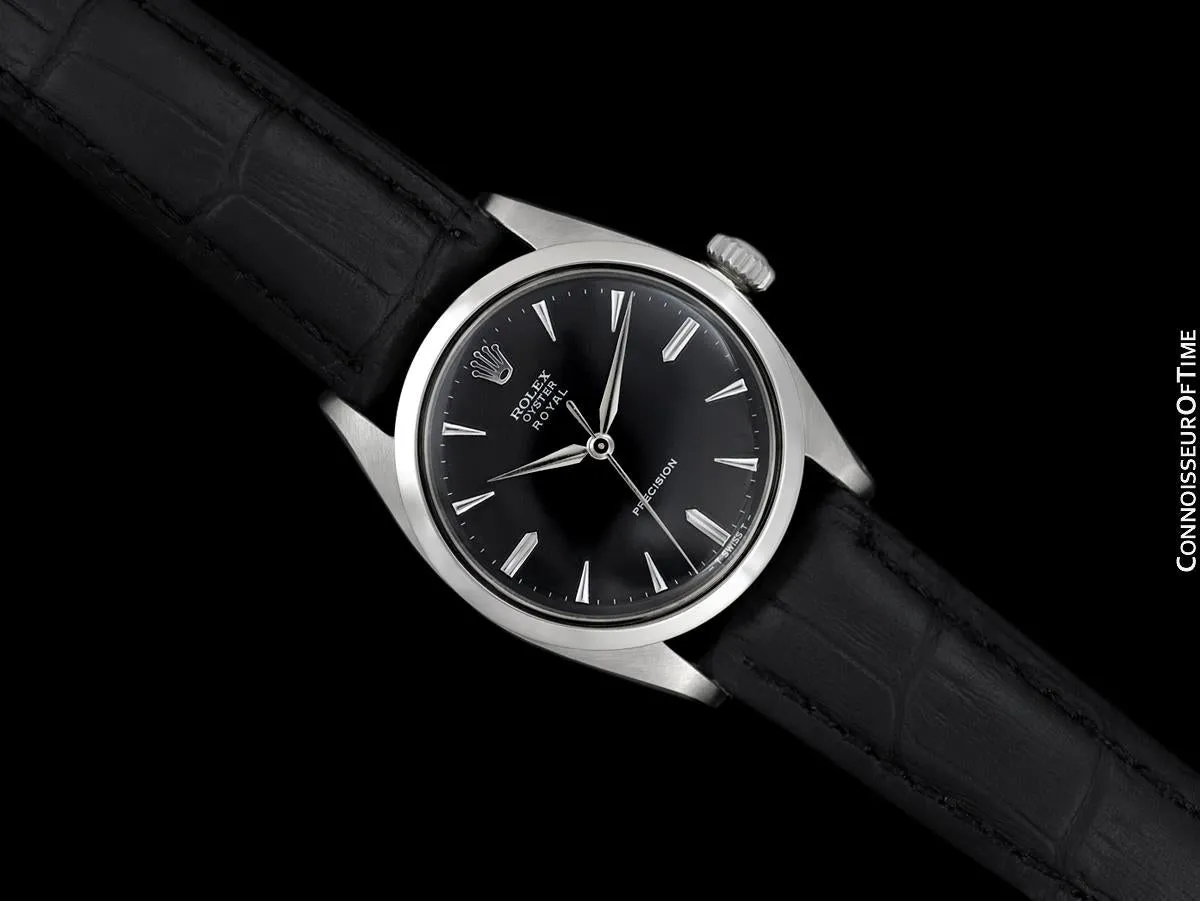 1962 Rolex Oyster Royal Classic Vintage Mens Handwound Watch - Stainless Steel