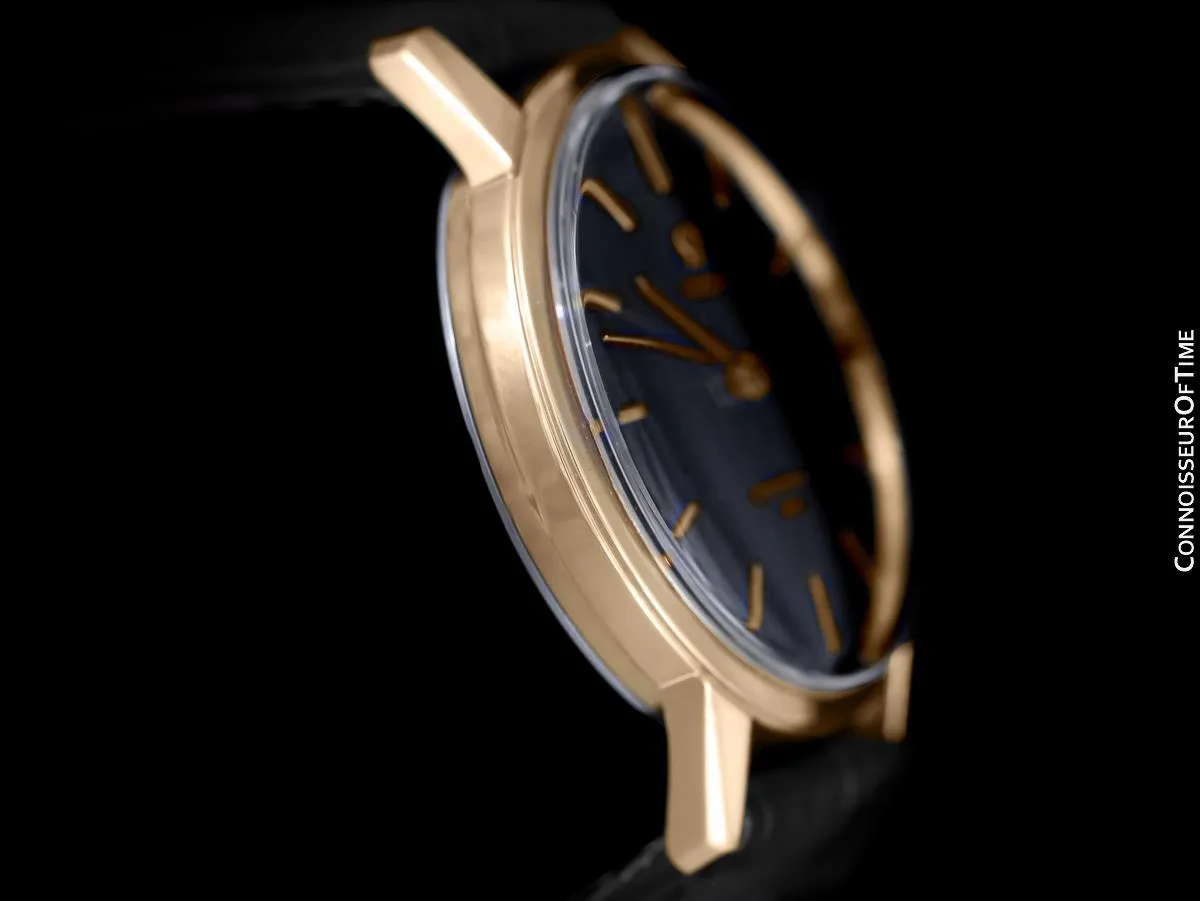 1963 Omega Seamaster 30 Vintage Mens Handwound Watch, Larger 35mm Model - 18K Gold Plated & Stainless Steel