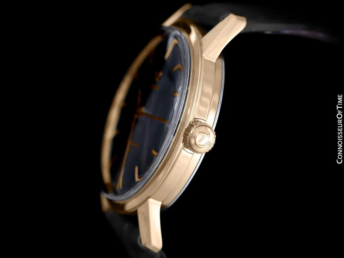 1963 Omega Seamaster 30 Vintage Mens Handwound Watch, Larger 35mm Model - 18K Gold Plated & Stainless Steel