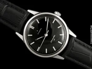1963 Omega Seamaster 30 Vintage Mens Handwound Watch, Larger 35mm Model - Stainless Steel