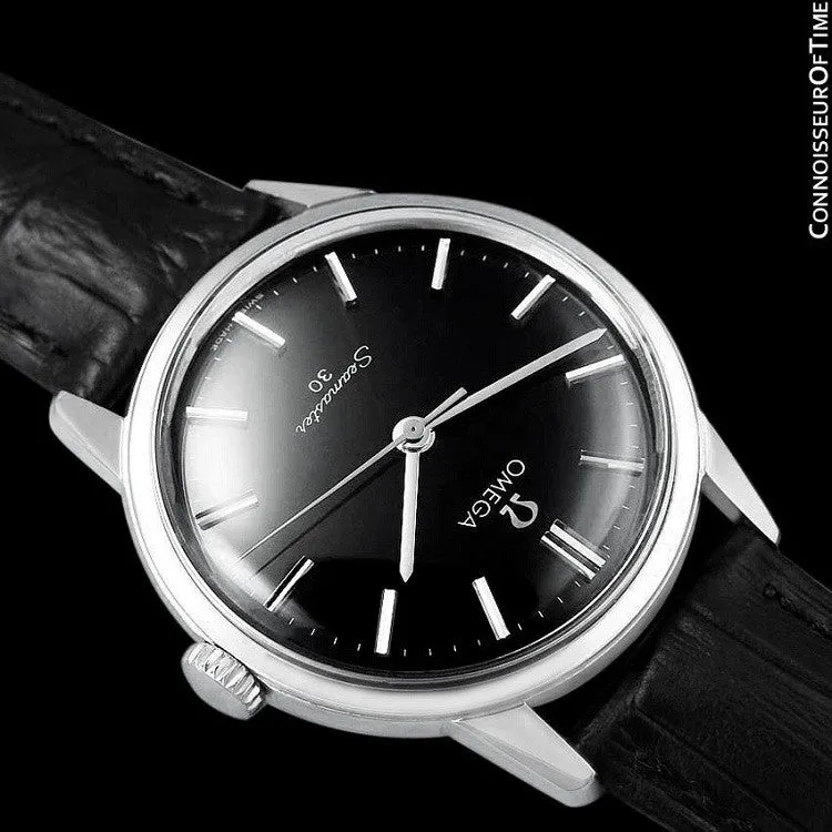 1963 Omega Seamaster 30 Vintage Mens Handwound Watch, Larger 35mm Model - Stainless Steel