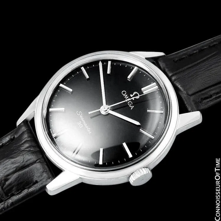 1963 Omega Seamaster 30 Vintage Mens Handwound Watch, Larger 35mm Model - Stainless Steel