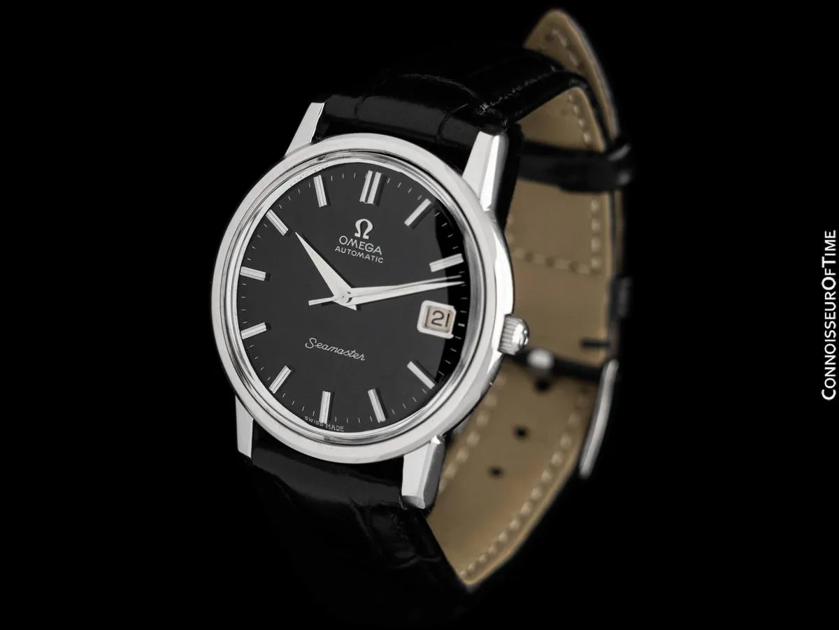 1963 Omega Seamaster Mens Vintage Full Size Watch with 562 Movement, Automatic, Date - Stainless Steel