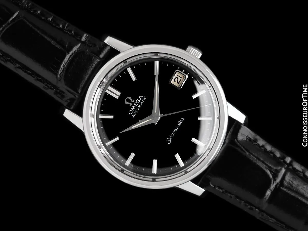 1963 Omega Seamaster Mens Vintage Full Size Watch with 562 Movement, Automatic, Date - Stainless Steel