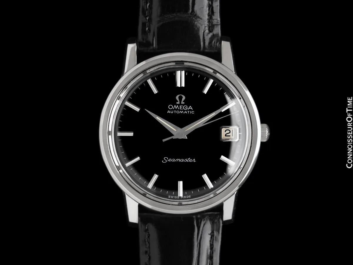1963 Omega Seamaster Mens Vintage Full Size Watch with 562 Movement, Automatic, Date - Stainless Steel
