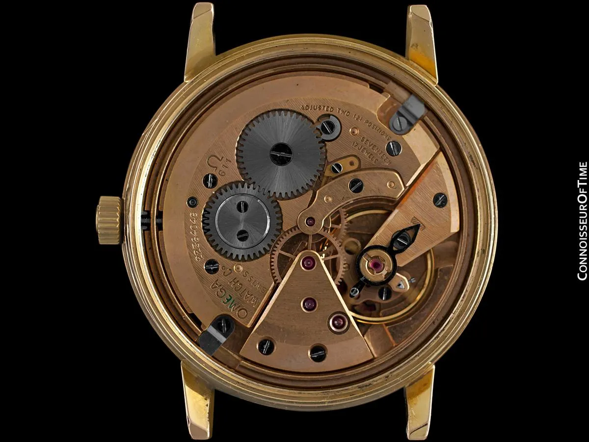 1966 Omega Seamaster 600 Vintage Mens Handwound Watch - 18K Rose Gold Plated & Stainless Steel