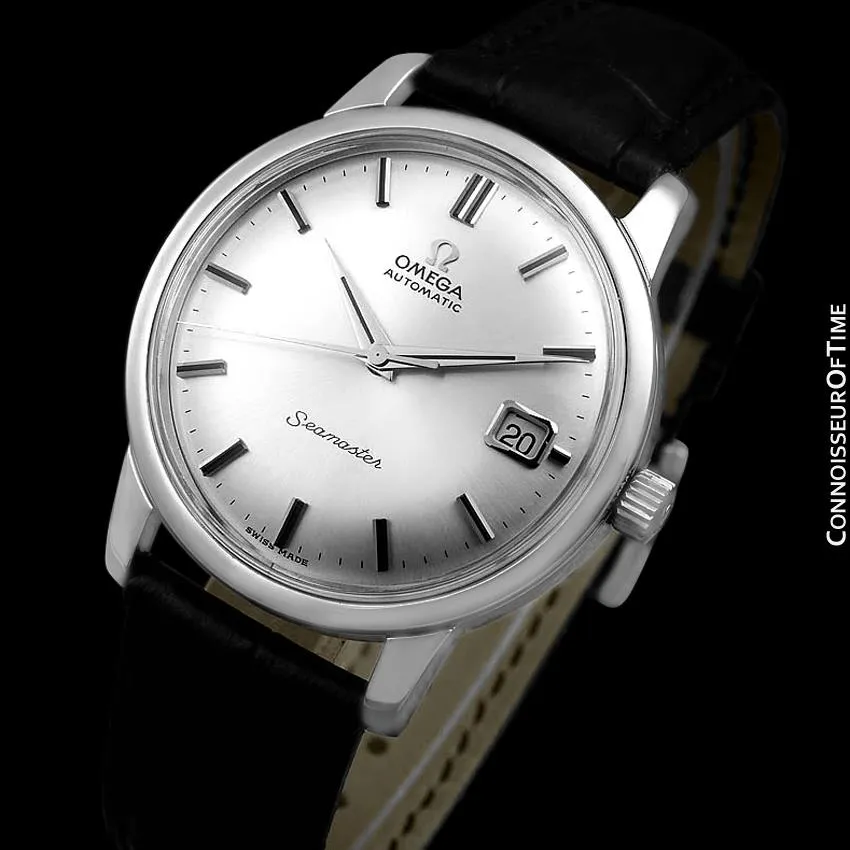 1966 Omega Seamaster Mens Vintage Full Size Watch with 562 Movement, Automatic, Date - Stainless Steel