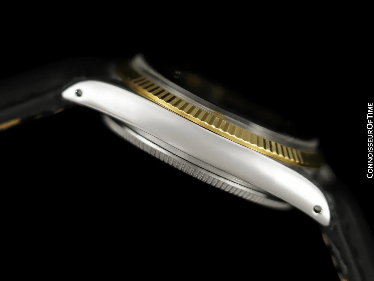 1967 Rolex Oyster Perpetual Classic Mens Midsize Unisex 31mm Vintage Watch - 18K Gold & Stainless Steel