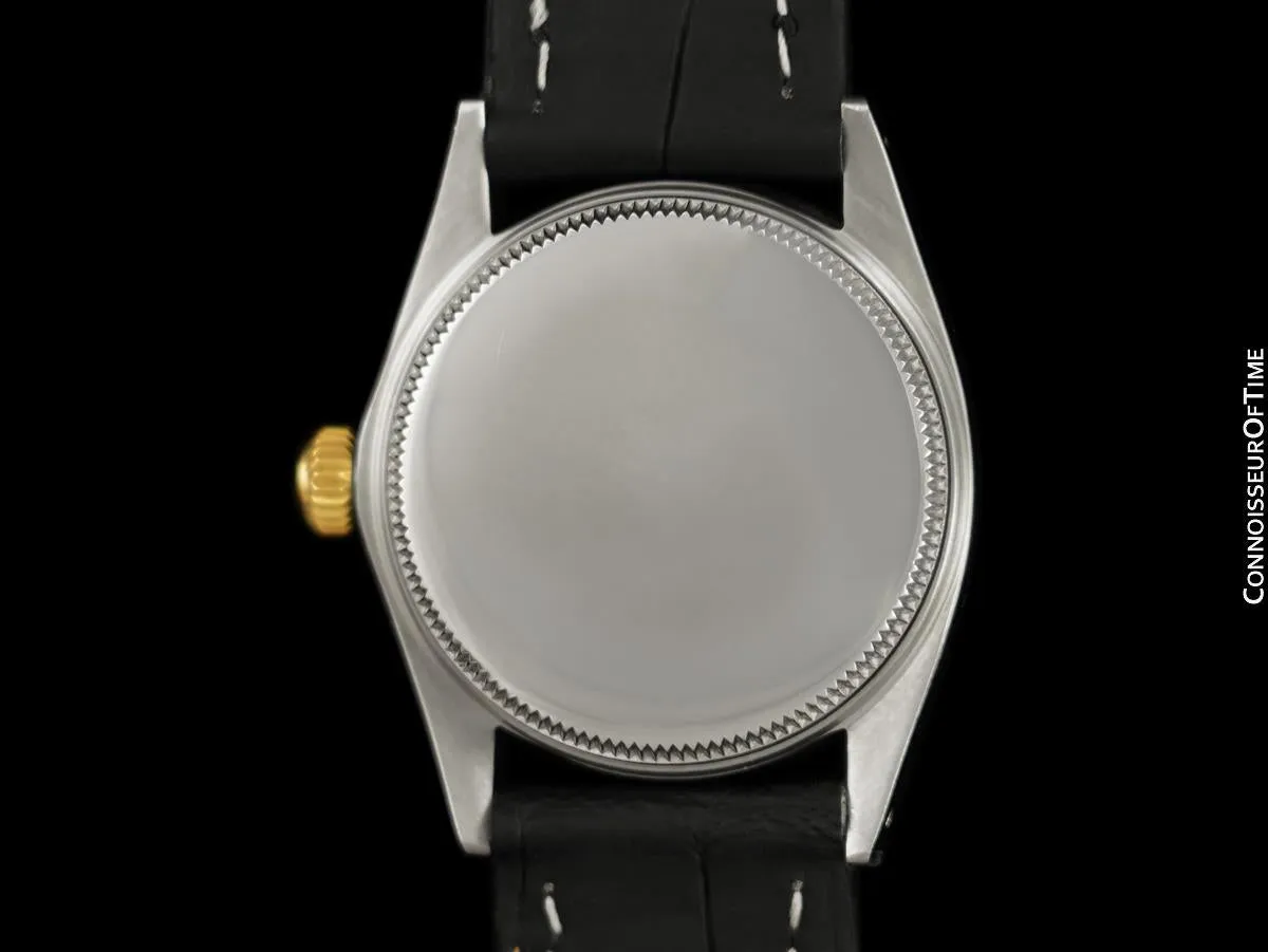 1967 Rolex Oyster Perpetual Classic Mens Midsize Unisex 31mm Vintage Watch - 18K Gold & Stainless Steel