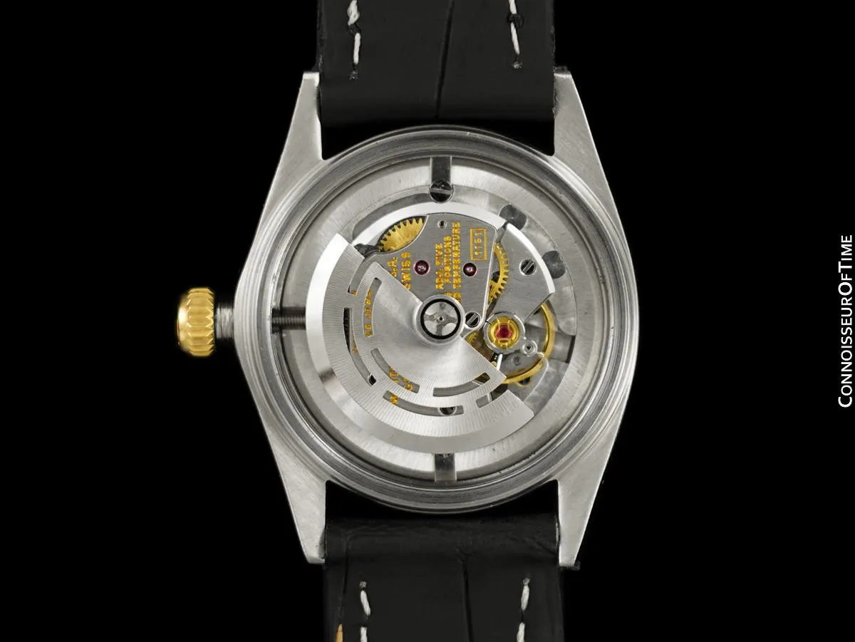 1967 Rolex Oyster Perpetual Classic Mens Midsize Unisex 31mm Vintage Watch - 18K Gold & Stainless Steel
