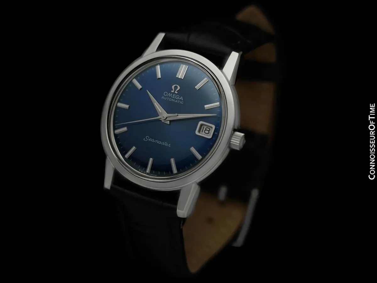1969 Omega Seamaster Mens Vintage Full Size Watch with 565 Movement, Automatic, Date - Stainless Steel