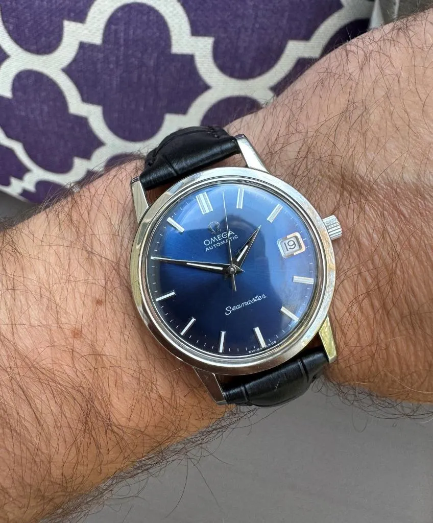 1969 Omega Seamaster Mens Vintage Full Size Watch with 565 Movement, Automatic, Date - Stainless Steel
