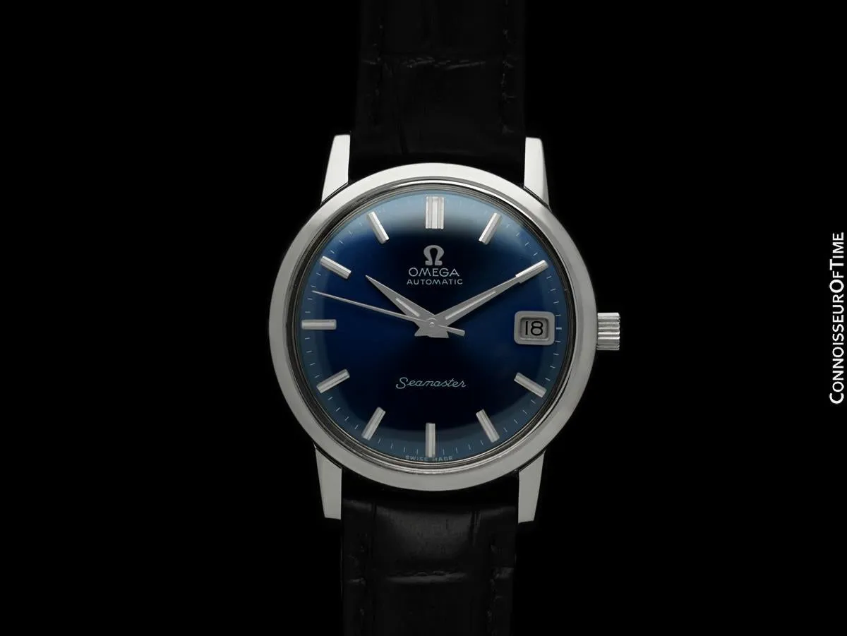 1969 Omega Seamaster Mens Vintage Full Size Watch with 565 Movement, Automatic, Date - Stainless Steel