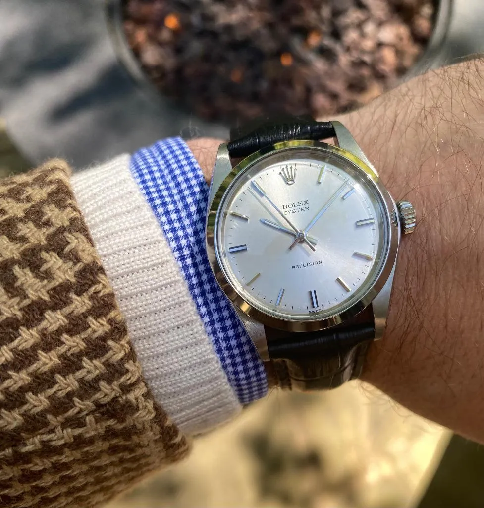 1969 Rolex Oyster Precision Classic Vintage Mens Handwound Watch - Stainless Steel