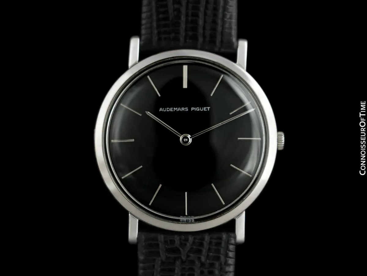 1973 Audemars Piguet Vintage Mens Thin Dress Watch - 18K White Gold