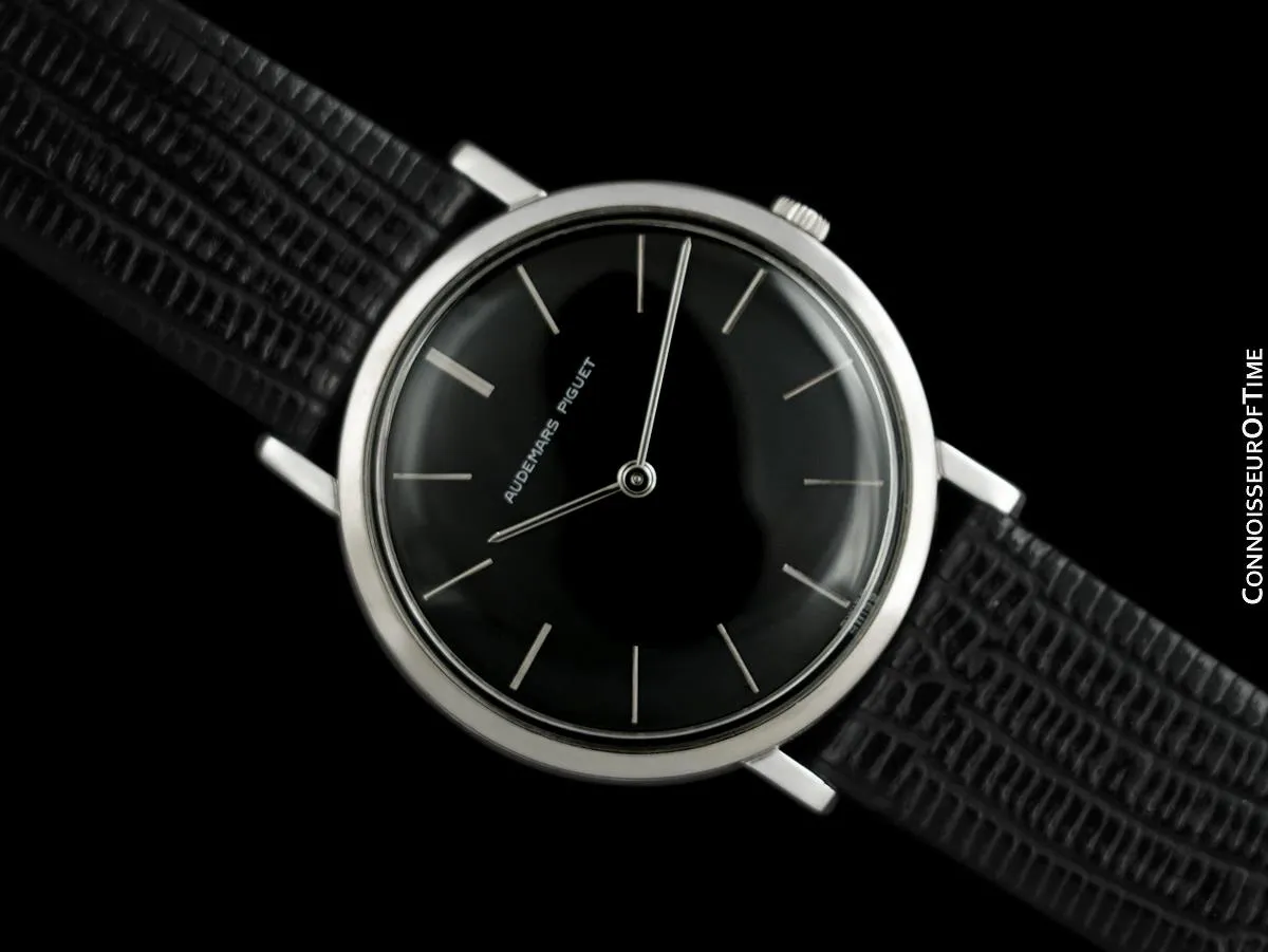1973 Audemars Piguet Vintage Mens Thin Dress Watch - 18K White Gold