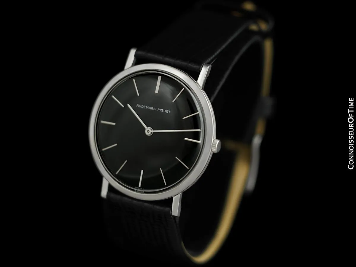 1973 Audemars Piguet Vintage Mens Thin Dress Watch - 18K White Gold