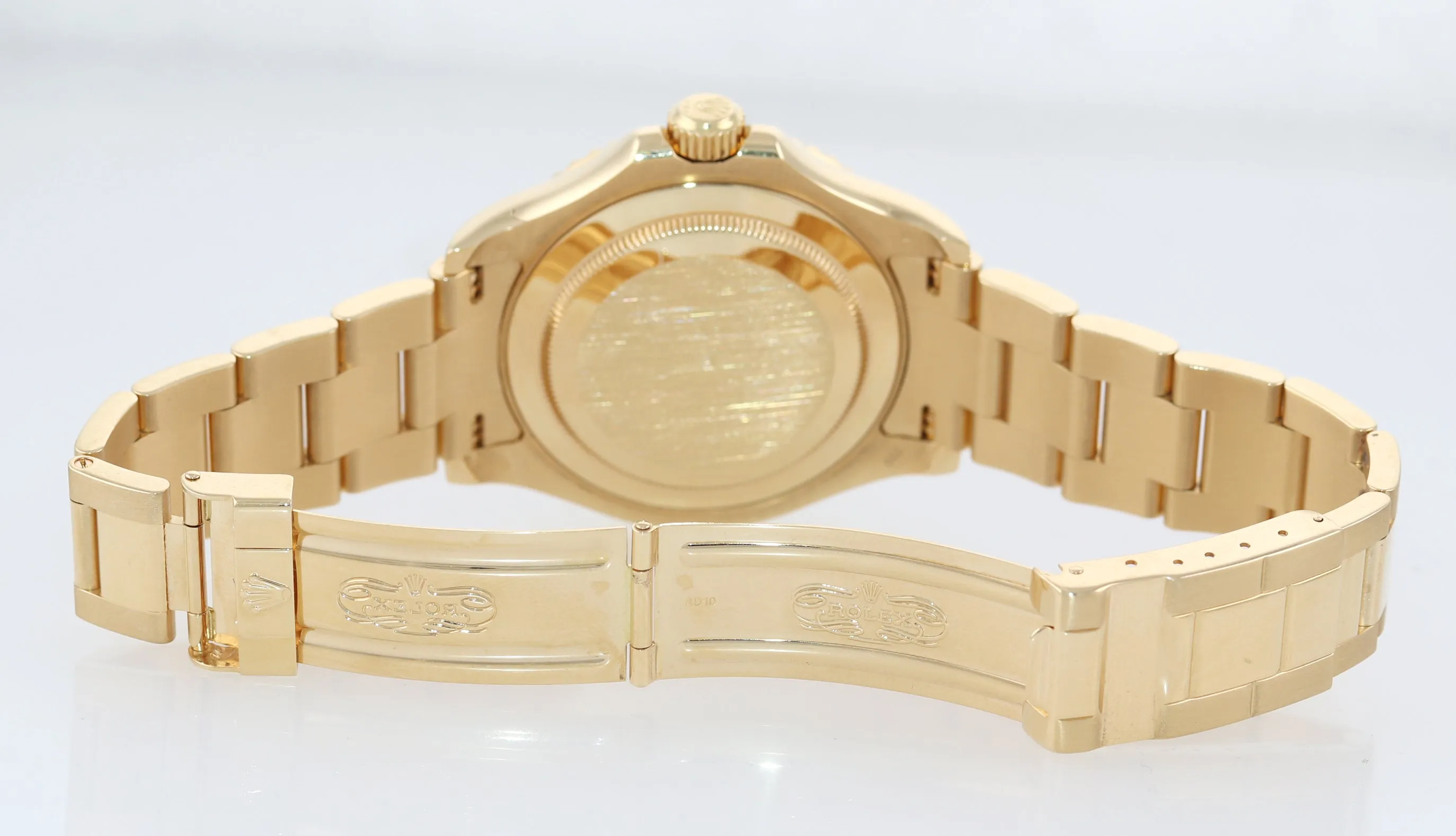 2003 DARK MOP Rolex Yacht-Master 18k Yellow Gold 16628 40mm Watch Box