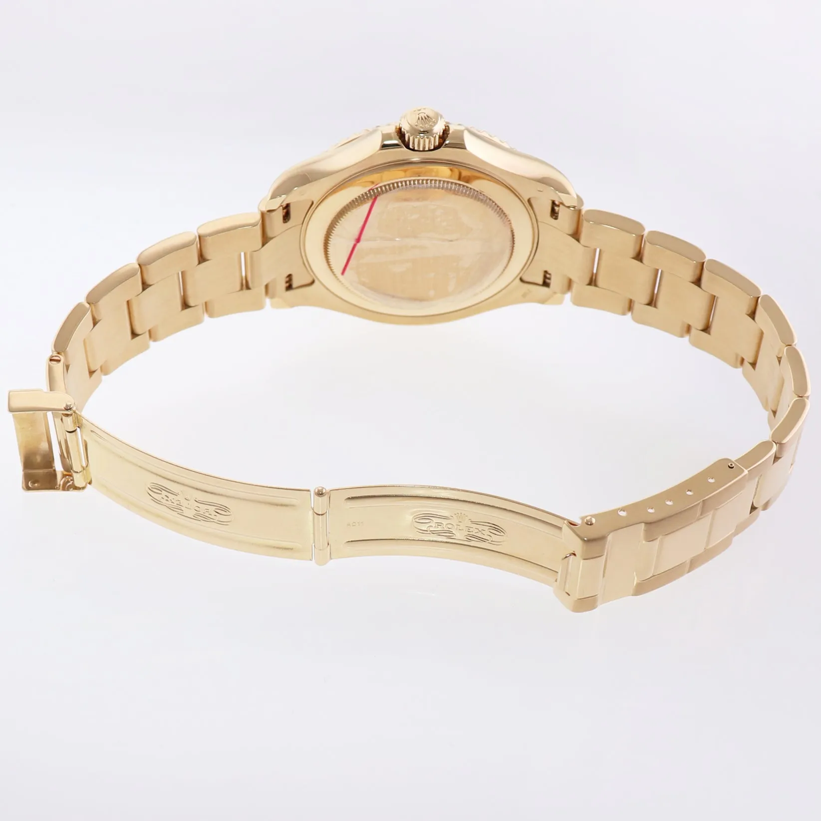 2004 MINT Rolex Yacht-Master Yellow Gold 16628 40mm Blue Watch Box