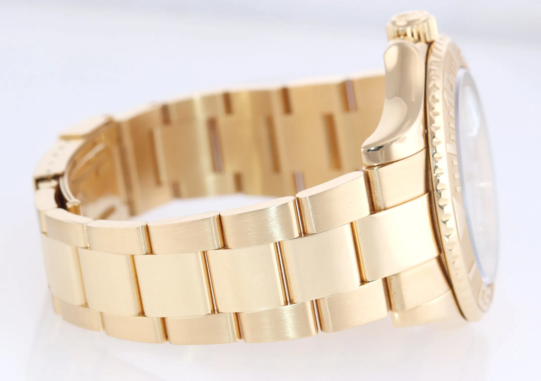 2007 PAPERS FACTORY Diamond MOP Rolex Yacht-Master Yellow Gold 16628 Watch