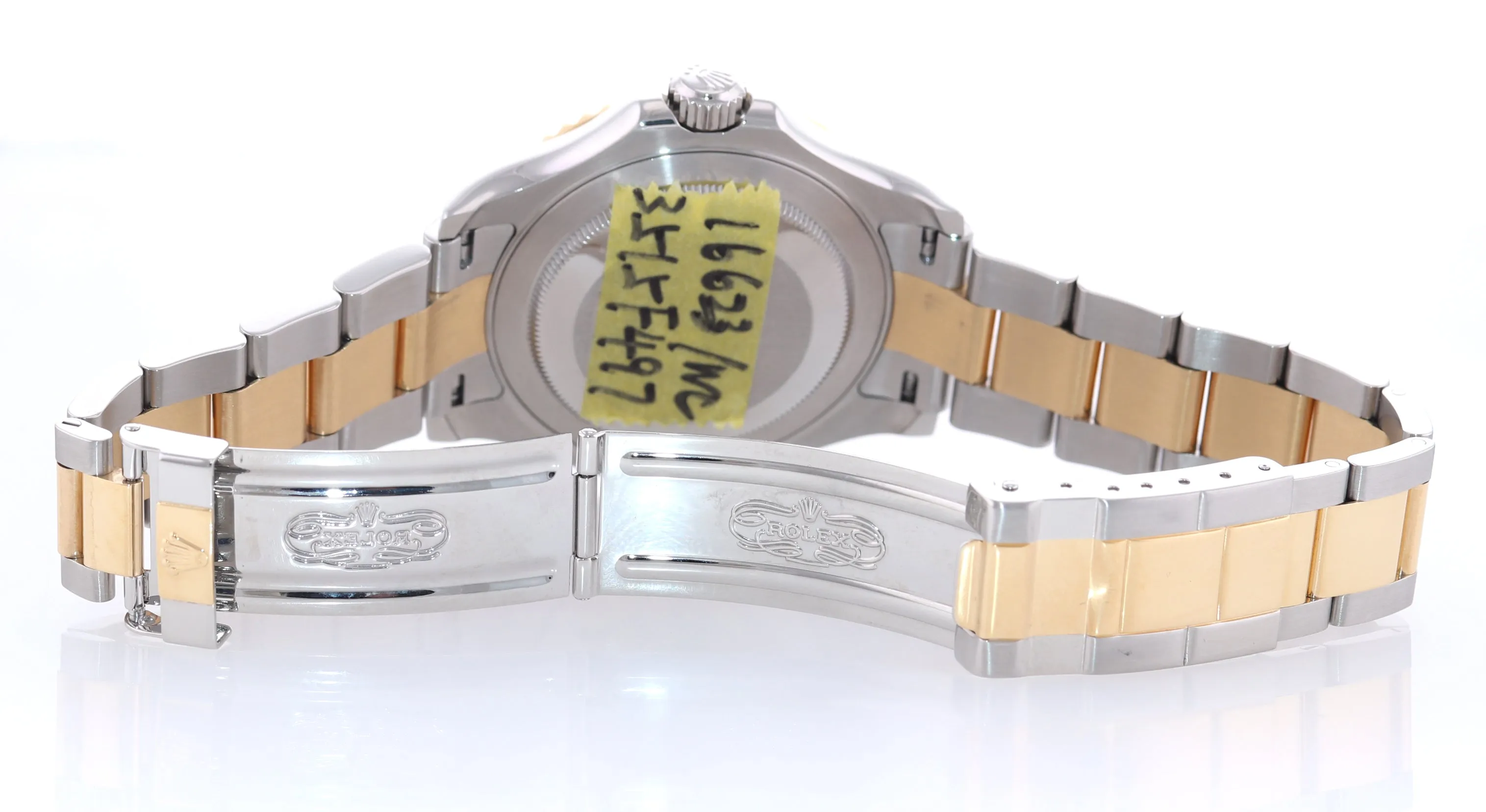 2015 PAPERS Rolex Yacht-Master Dark Mother of Pearl Two Tone 16623 Watch Box