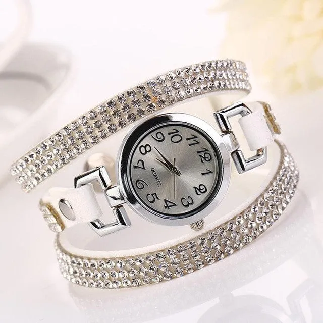 2017 Fashion Women Watch Simple Desgin Bracelet Cycstal Watch Women Quartz-watch Wristwatch Relogio Feminino &03