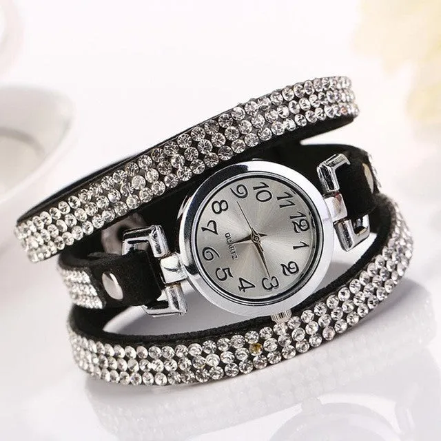 2017 Fashion Women Watch Simple Desgin Bracelet Cycstal Watch Women Quartz-watch Wristwatch Relogio Feminino &03