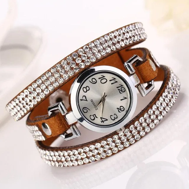 2017 Fashion Women Watch Simple Desgin Bracelet Cycstal Watch Women Quartz-watch Wristwatch Relogio Feminino &03