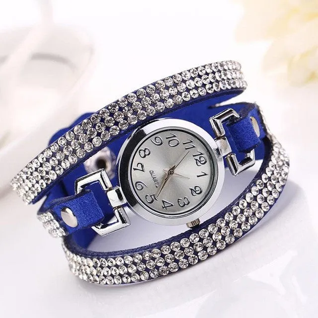 2017 Fashion Women Watch Simple Desgin Bracelet Cycstal Watch Women Quartz-watch Wristwatch Relogio Feminino &03