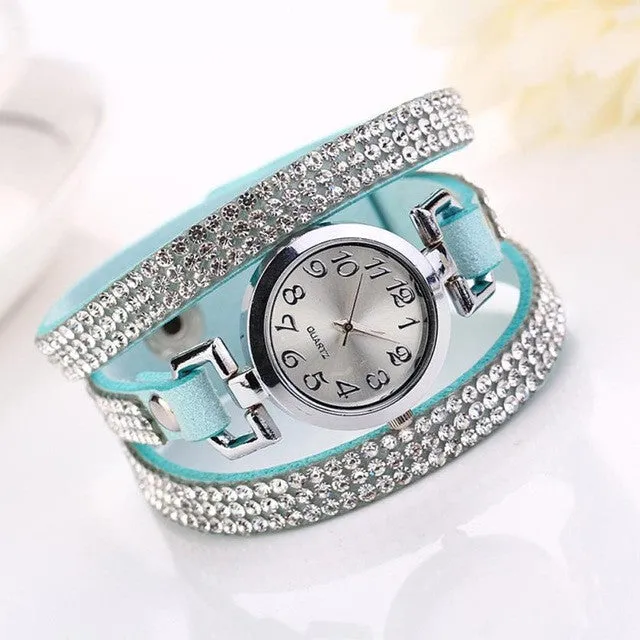 2017 Fashion Women Watch Simple Desgin Bracelet Cycstal Watch Women Quartz-watch Wristwatch Relogio Feminino &03