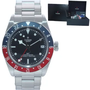 2022 MINT PAPERS Tudor Black Bay GMT Pepsi 79830RB 41mm Steel Bracelet Watch