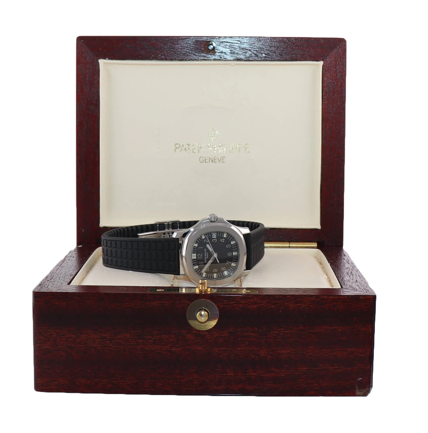 2022 Service Patek Philippe Steel 5066a Aquanaut Black Rubber 5066/1 36mm Watch