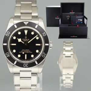 2023 NEW PAPERS Tudor Black Bay 54 Steel 37mm 79000N Black Dive Watch Box