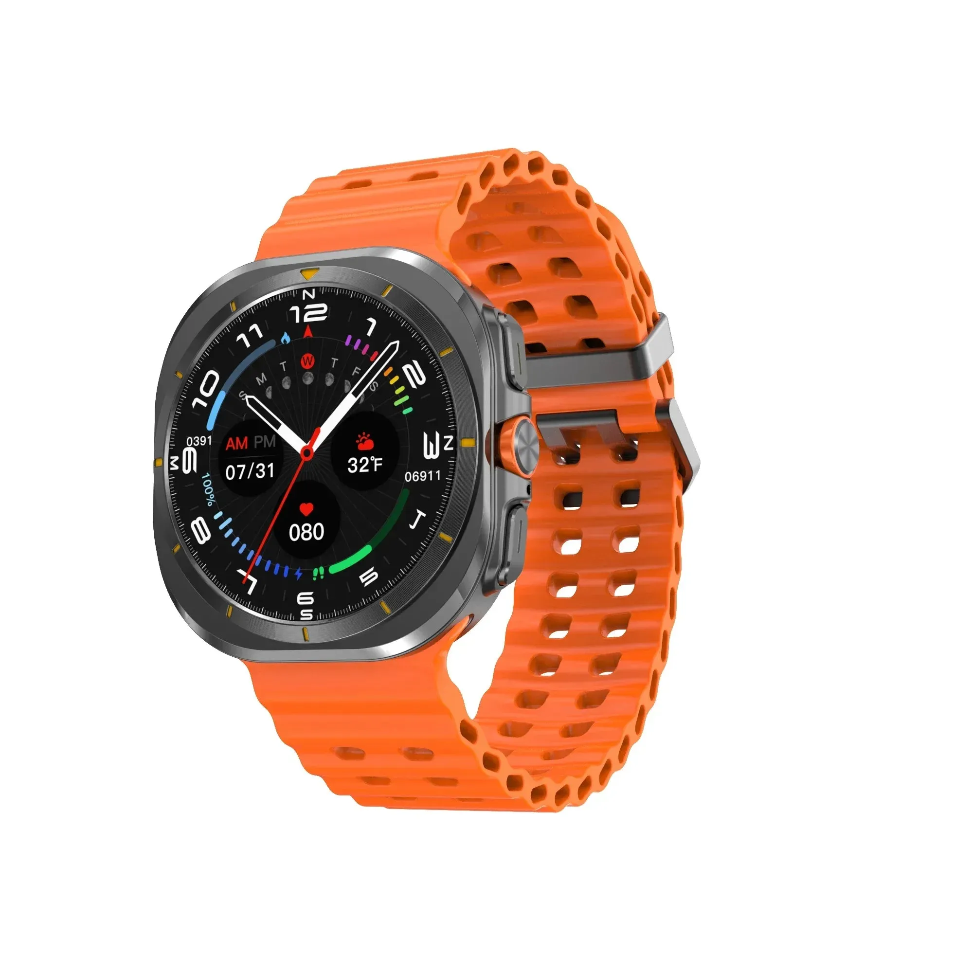 2024 DT Watch Ultra Smartwatch 47mm Smart Watches For iPhone Samsung Galaxy 32GB ROM Men Women Lady Video Player Sports Fitness